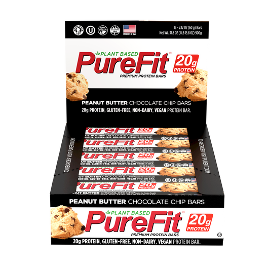 Peanut Butter Chocolate Chip Protein Bar - Box of 15 Bars