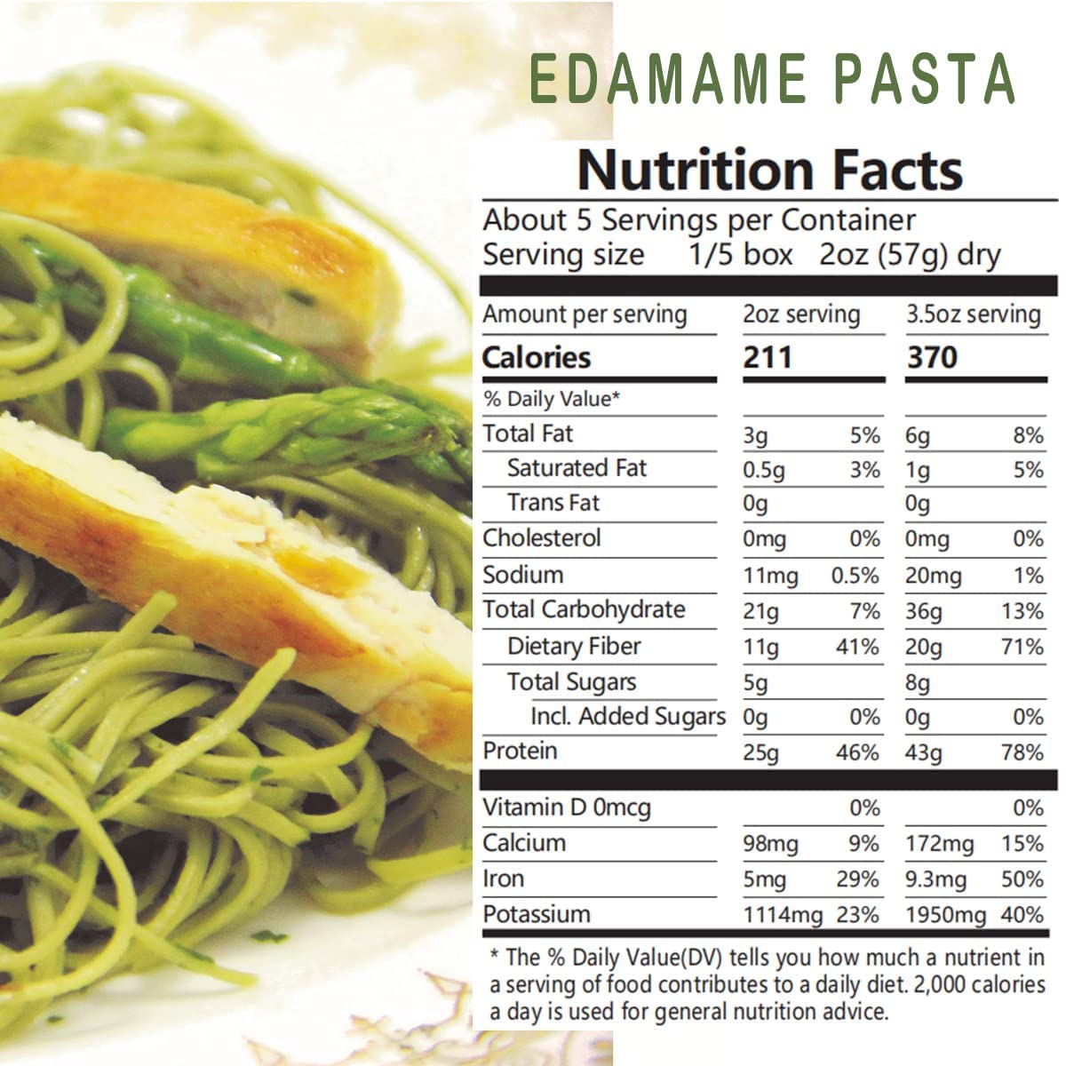 100% organic vegan edamame pasta keto friendly low carbs high protein wholesome healthy noodles gluten free spaghetti