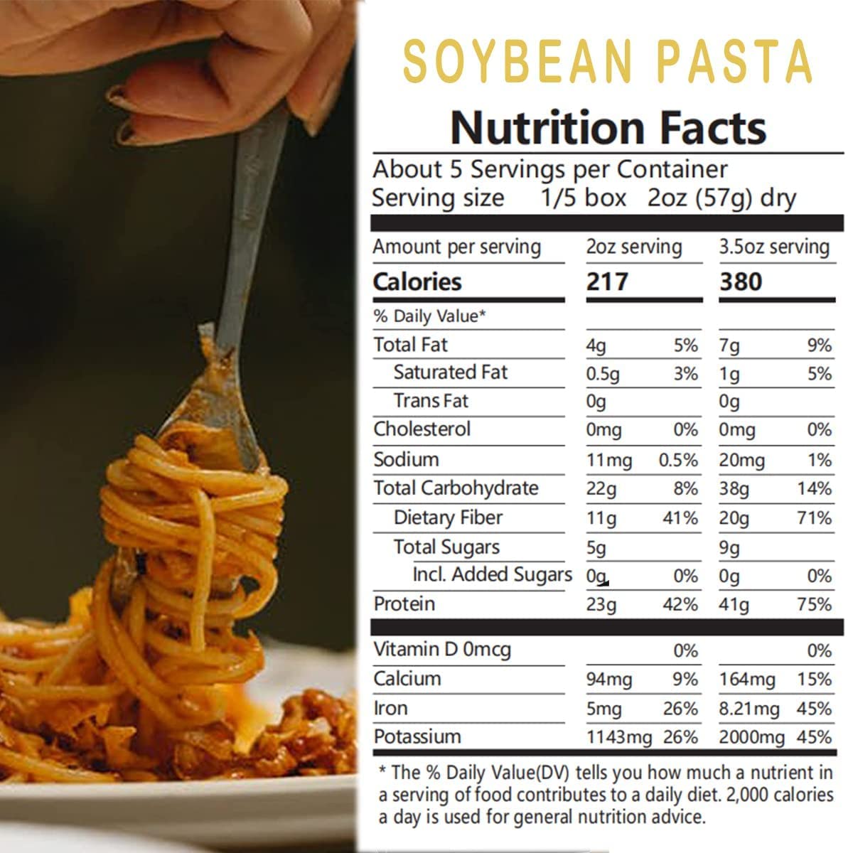 100% organic vegan soybean pasta keto friendly low carbs high protein wholesome healthy noodles gluten free spaghetti